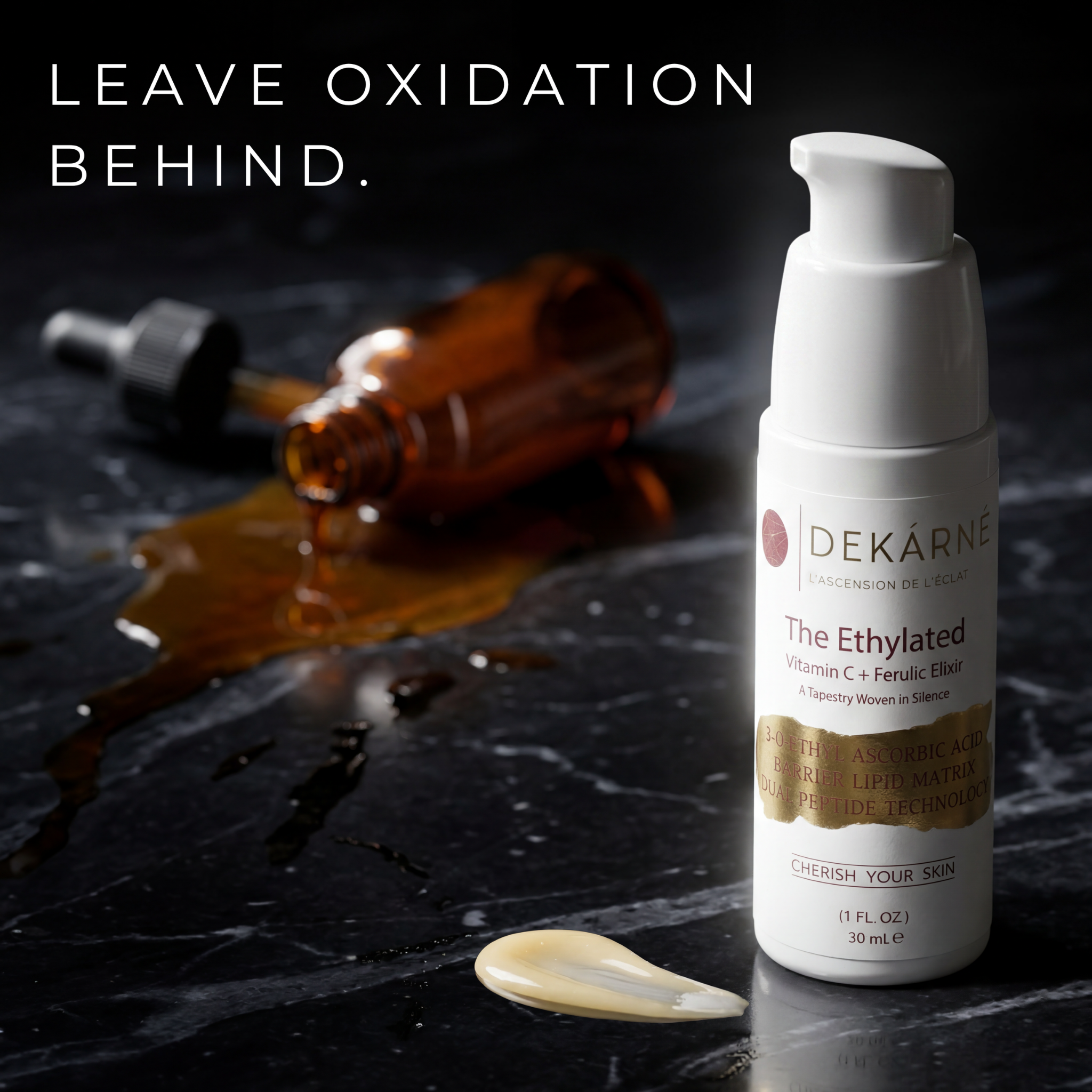 DEKÁRNÉ Ethylated Vitamin C + Ferulic Elixir | Radiance, Reimagined.